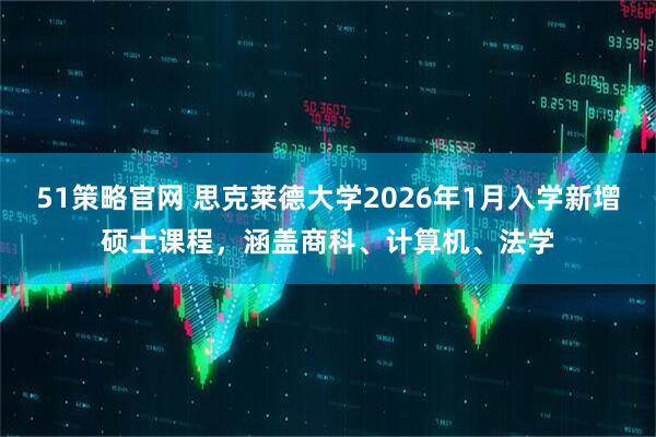 51策略官网 思克莱德大学2026年1月入学新增硕士课程，涵盖商科、计算机、法学