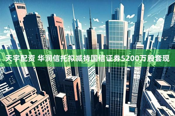 天宇配资 华润信托拟减持国信证券5200万股套现
